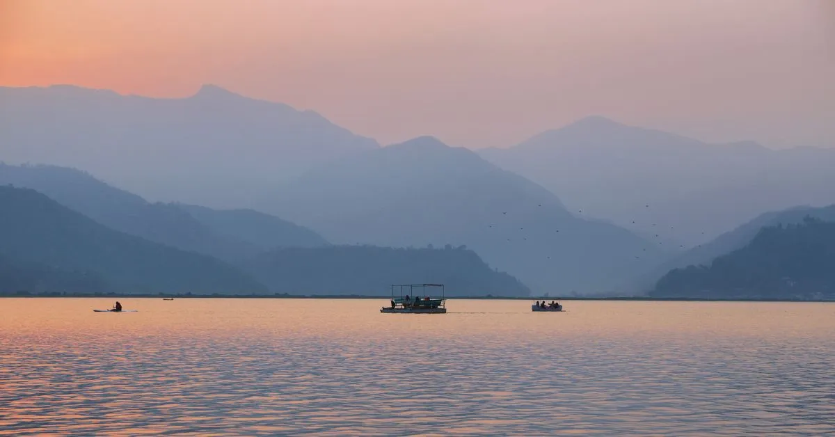 Sunset in Pokhara