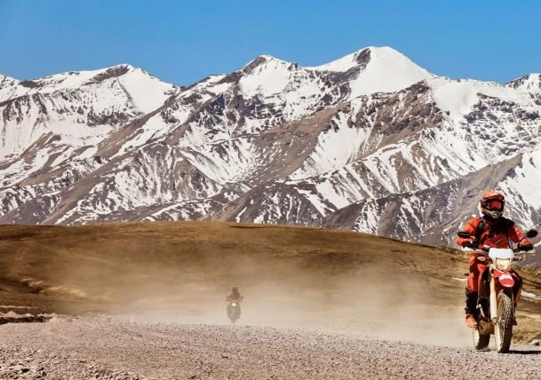 Bikers in the mountains