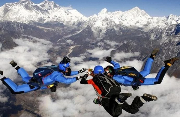 Skydiving in Pokhara