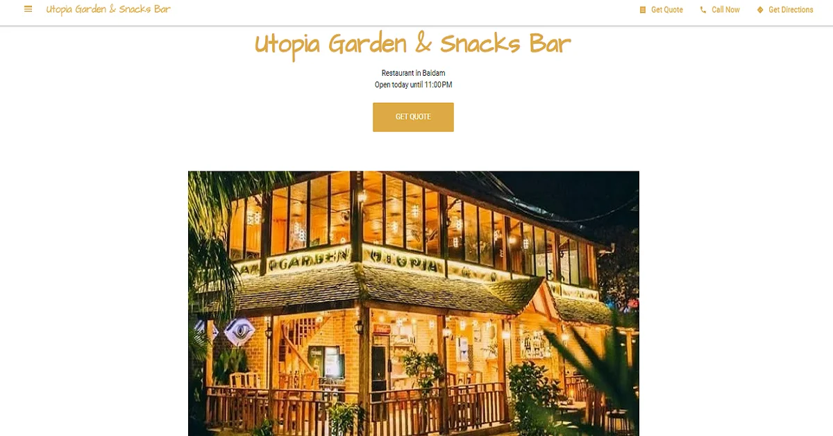Utopia Garden & snack bar